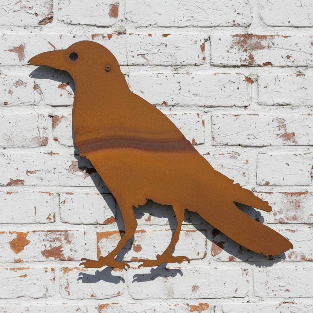 Crow Metal Wall Art