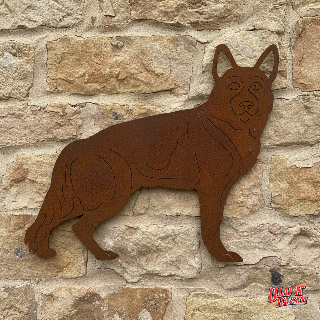 Dog German Shepherd Metal Wall Art