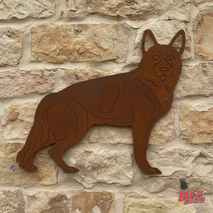 Dog German Shepherd Metal Wall Art