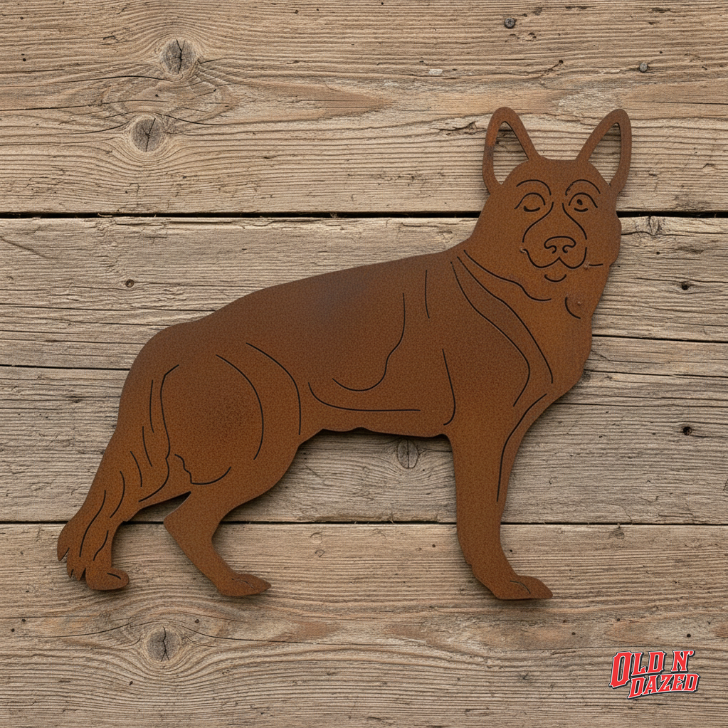 Dog German Shepherd Metal Wall Art