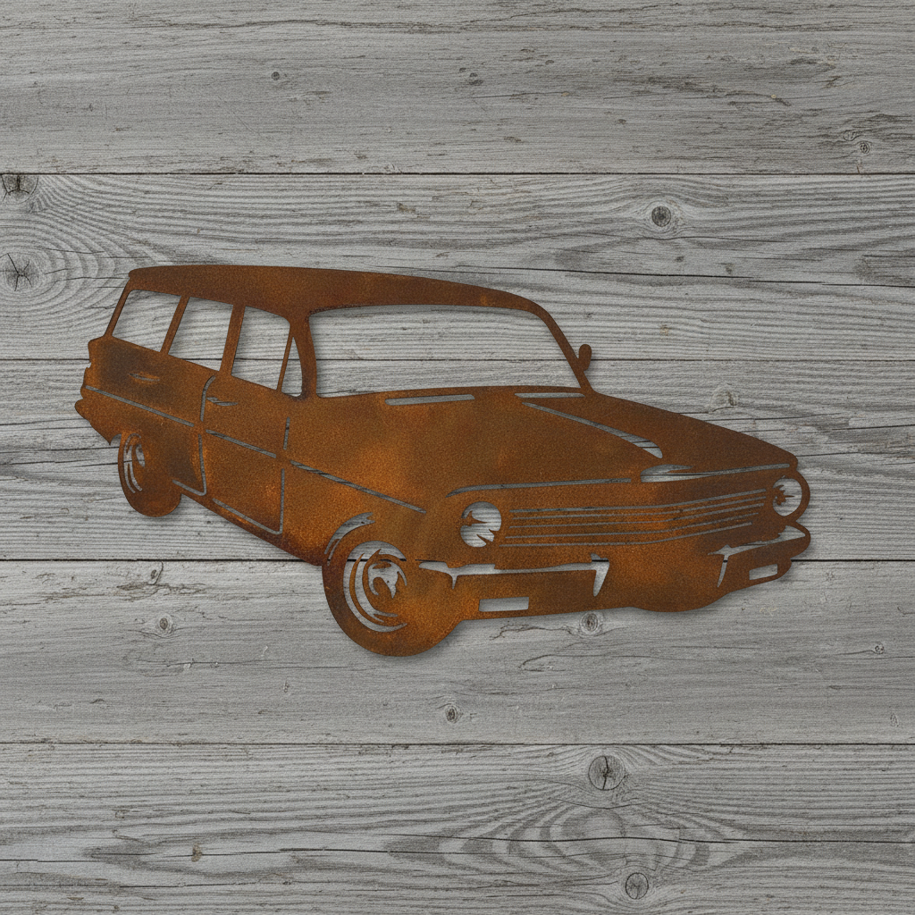 EJ Holden Station Wagon Metal Wall Art