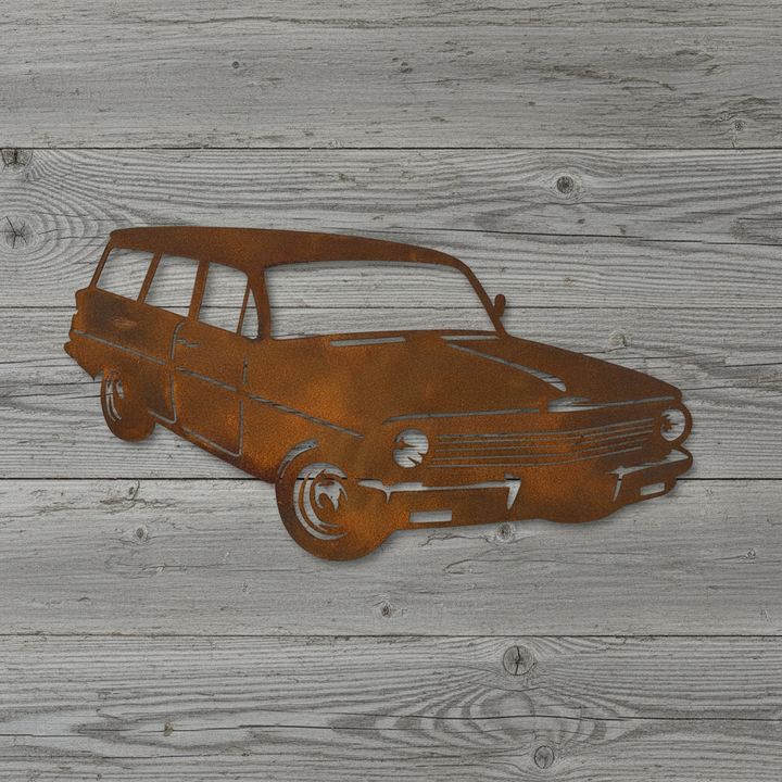 EJ Holden Station Wagon Metal Wall Art
