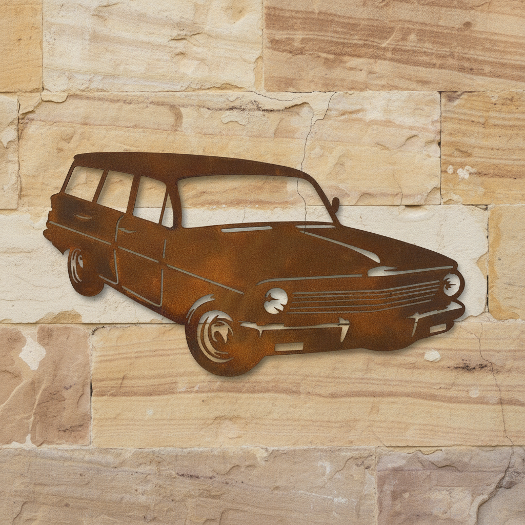 EJ Holden Station Wagon Metal Wall Art