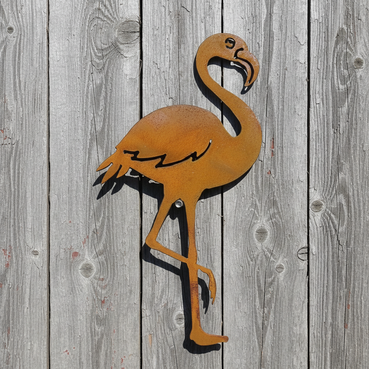 Flamingo Metal Wall Art