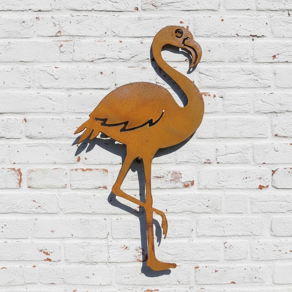 Flamingo Metal Wall Art
