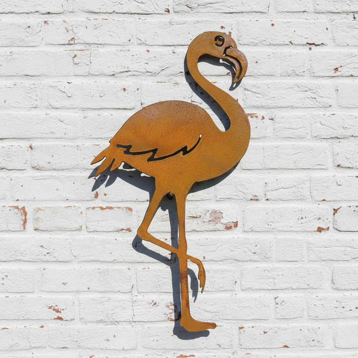 Flamingo Metal Wall Art