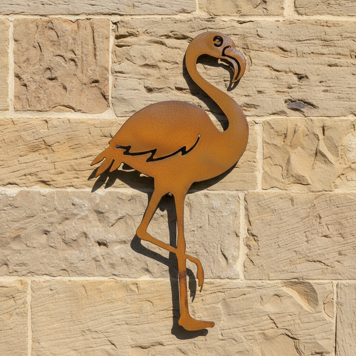 Flamingo Metal Wall Art