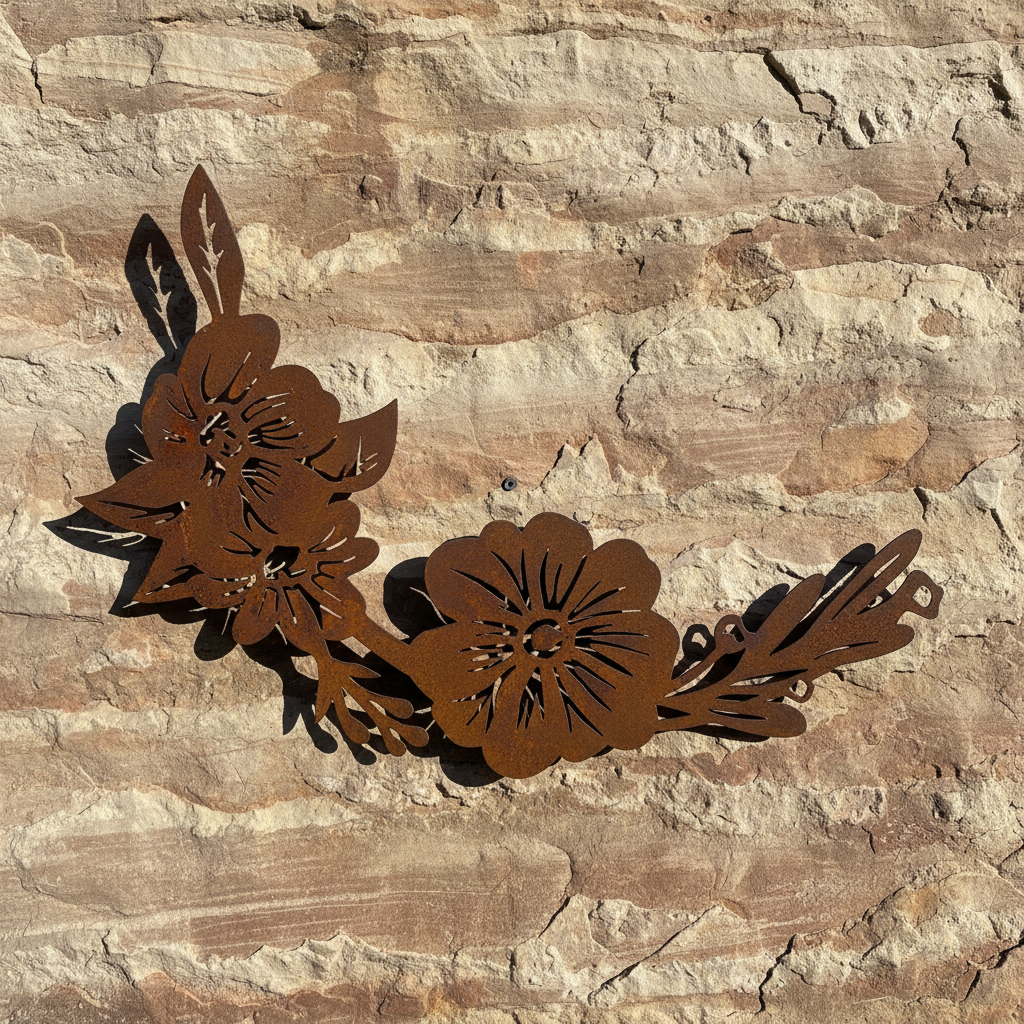 Floral Wall Art - Flowers Metal Wall Art nd453