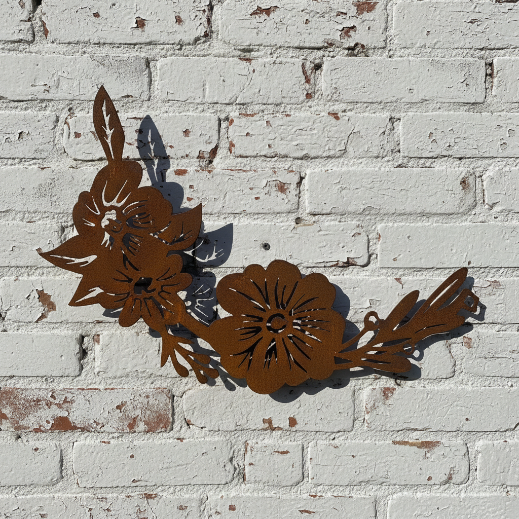 Floral Wall Art - Flowers Metal Wall Art nd453