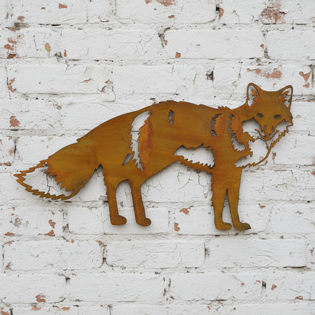 Fox Metal Wall Art