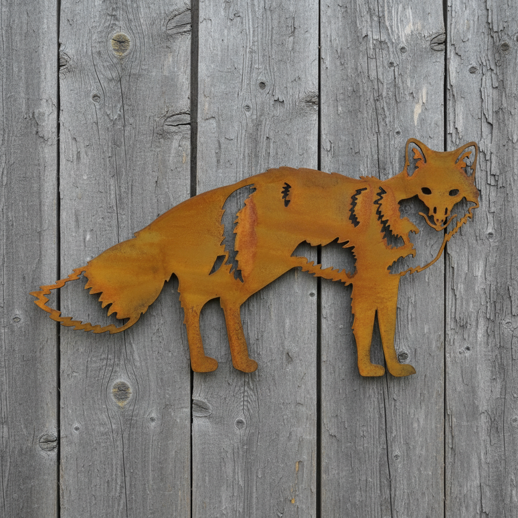 Fox Metal Wall Art