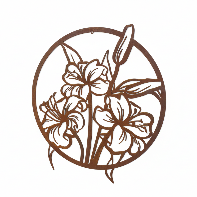 Frangipani Flowers - Metal Wall Art