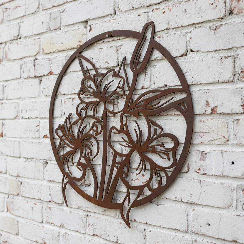 Frangipani Flowers - Metal Wall Art