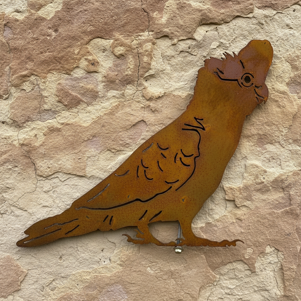 Galah Metal Wall Art - Garden Art