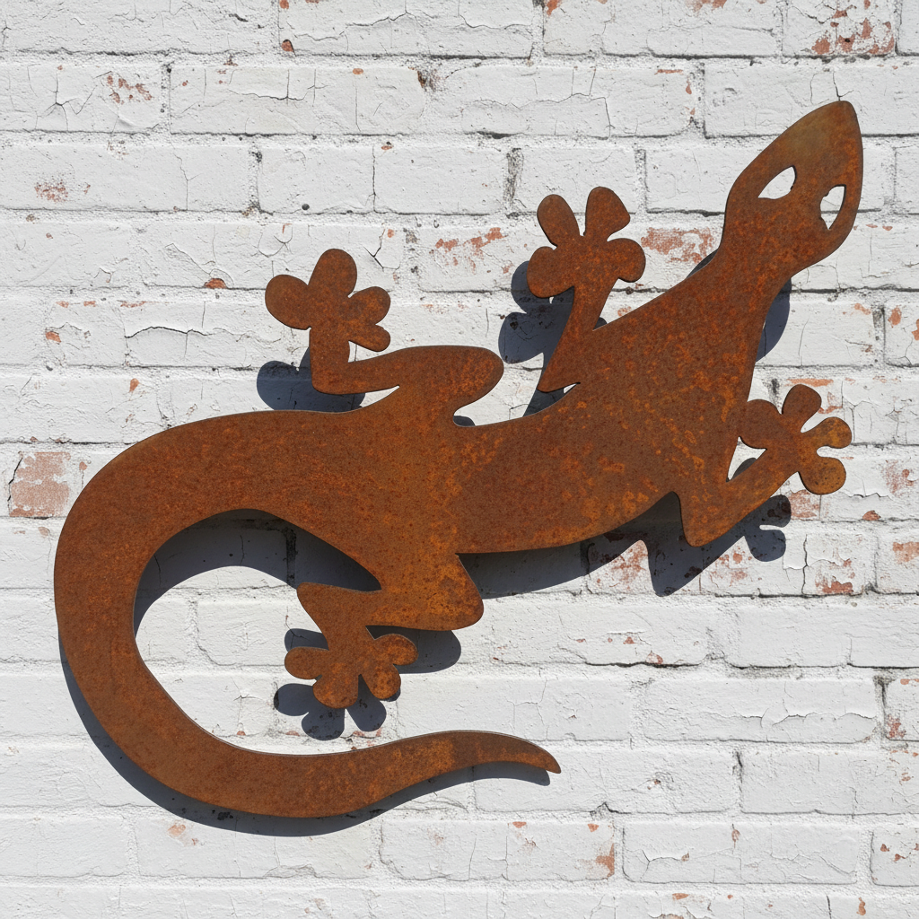 Gecko Metal Wall Art