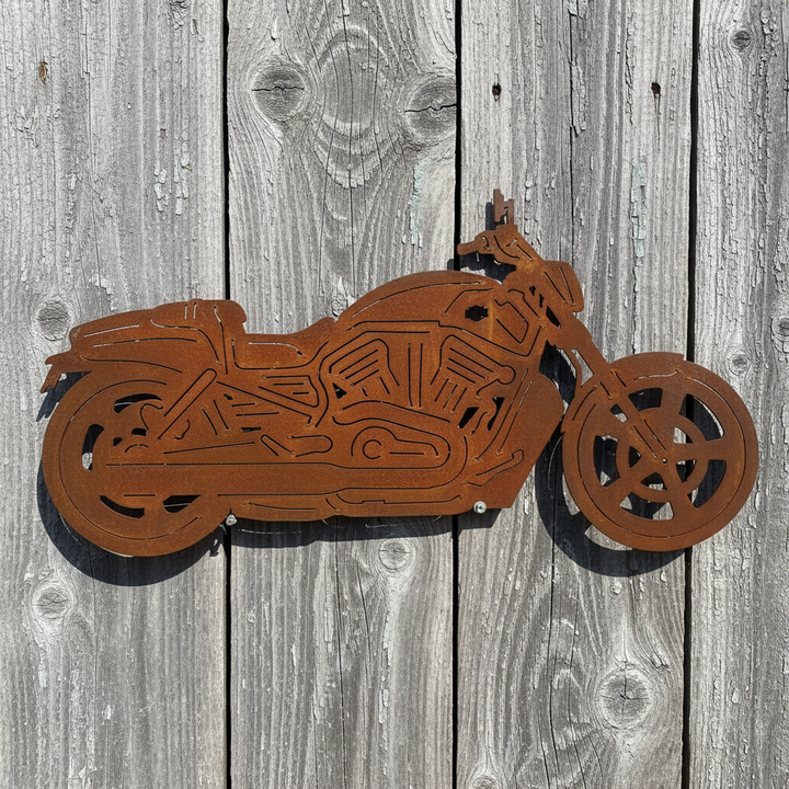 Harley V Rod Motorcycle Metal Wall Art