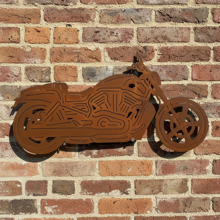 Harley V Rod Motorcycle Metal Wall Art