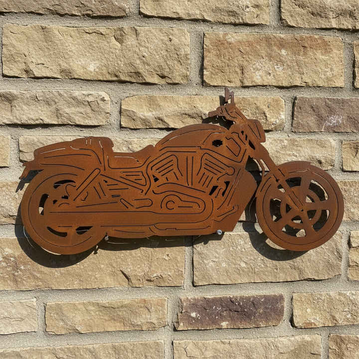 Harley V Rod Motorcycle Metal Wall Art