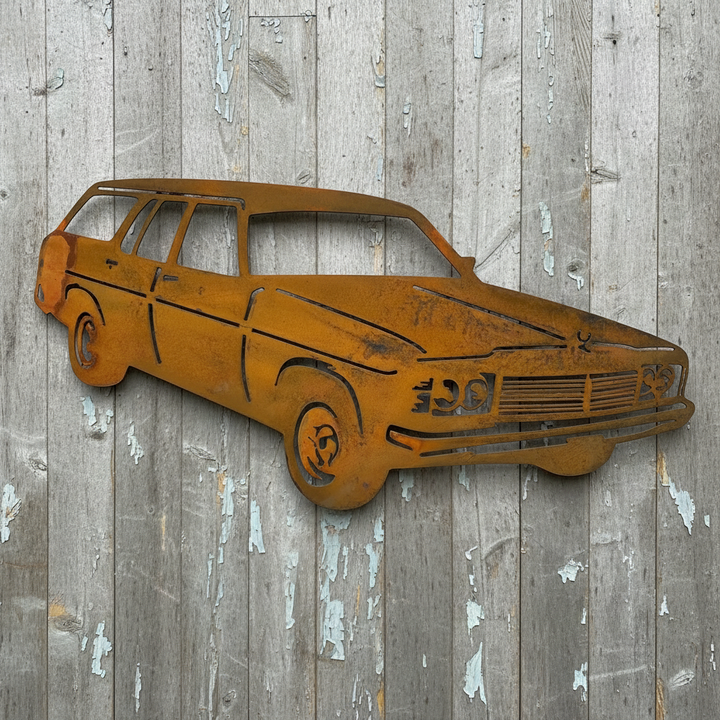 HJ Holden Station Wagon Metal Wall Art