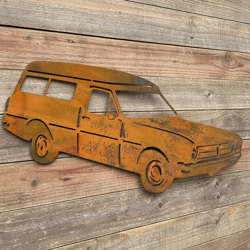 HK Holden Panel Van Metal Wall Art