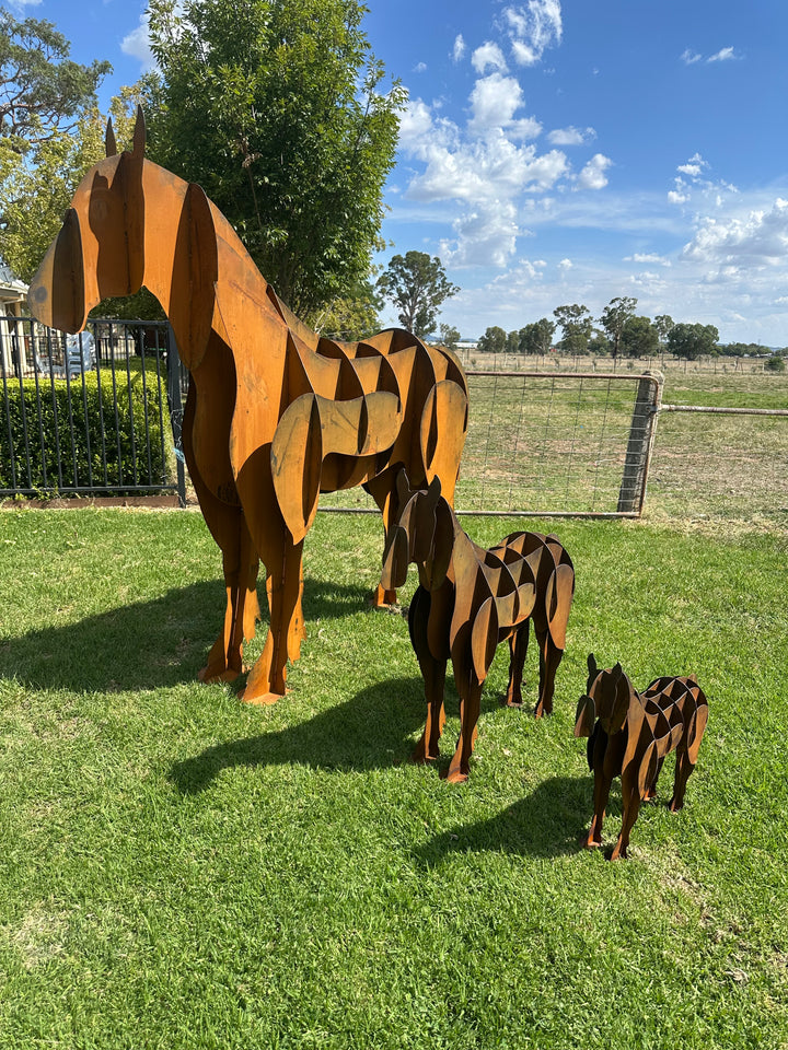 Horse - Metal garden Sculpture - Large Feature - Statement Piece-Old n Dazed