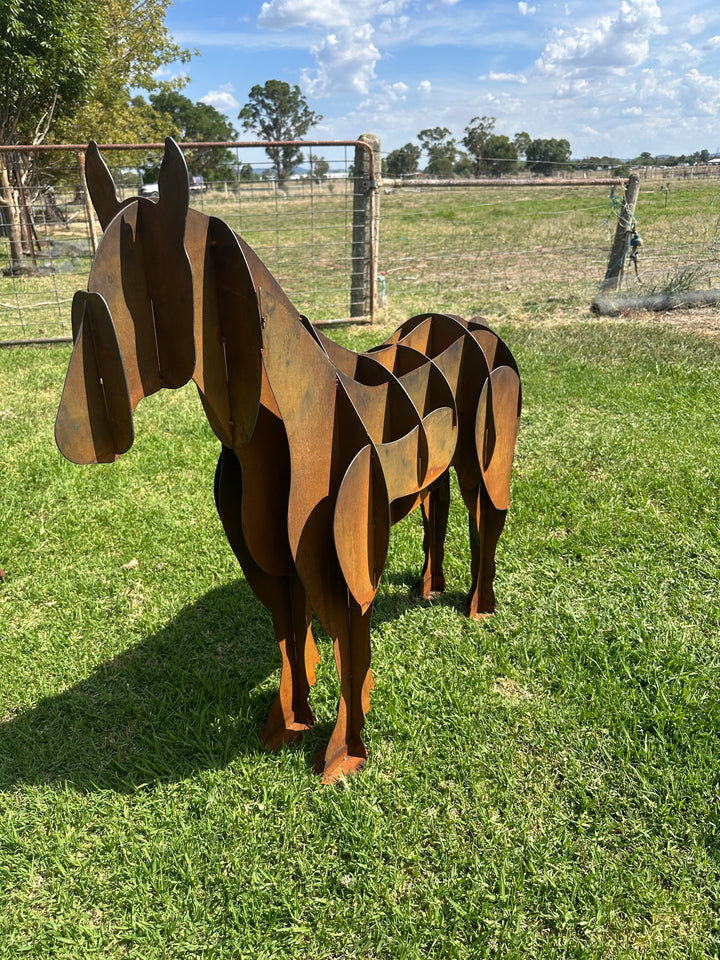 Horse - Metal garden Sculpture - Large Feature - Statement Piece-Old n Dazed