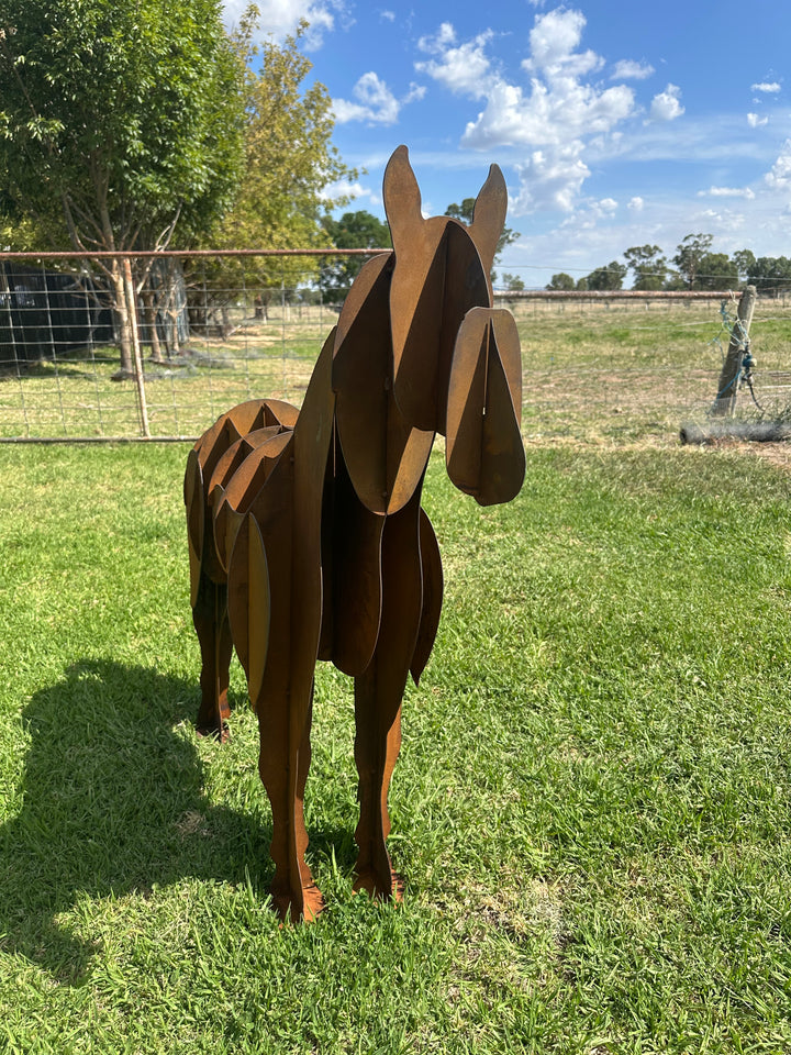 Horse - Metal garden Sculpture - Large Feature - Statement Piece-Old n Dazed