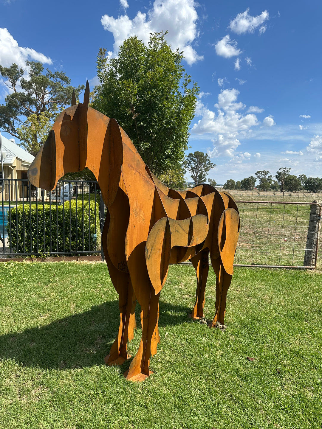 Horse - Metal garden Sculpture - Large Feature - Statement Piece-Old n Dazed