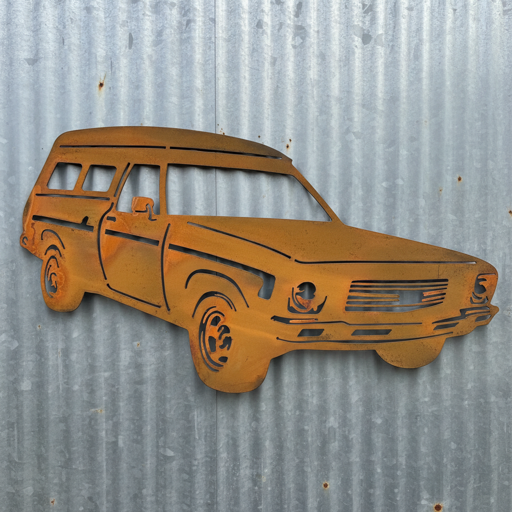 HQ Holden Panel Van Metal Wall Art
