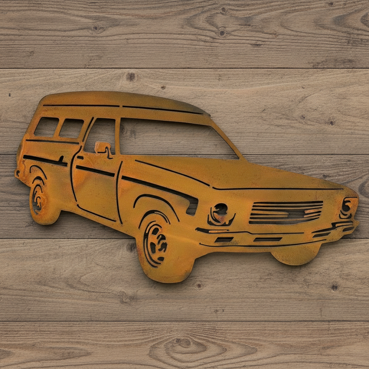 HQ Holden Panel Van Metal Wall Art