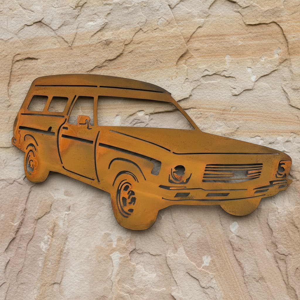 HQ Holden Panel Van Metal Wall Art