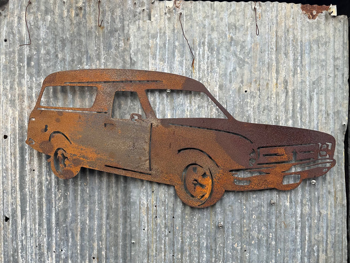 HT Holden Panel Van Metal Wall Art-Old n Dazed
