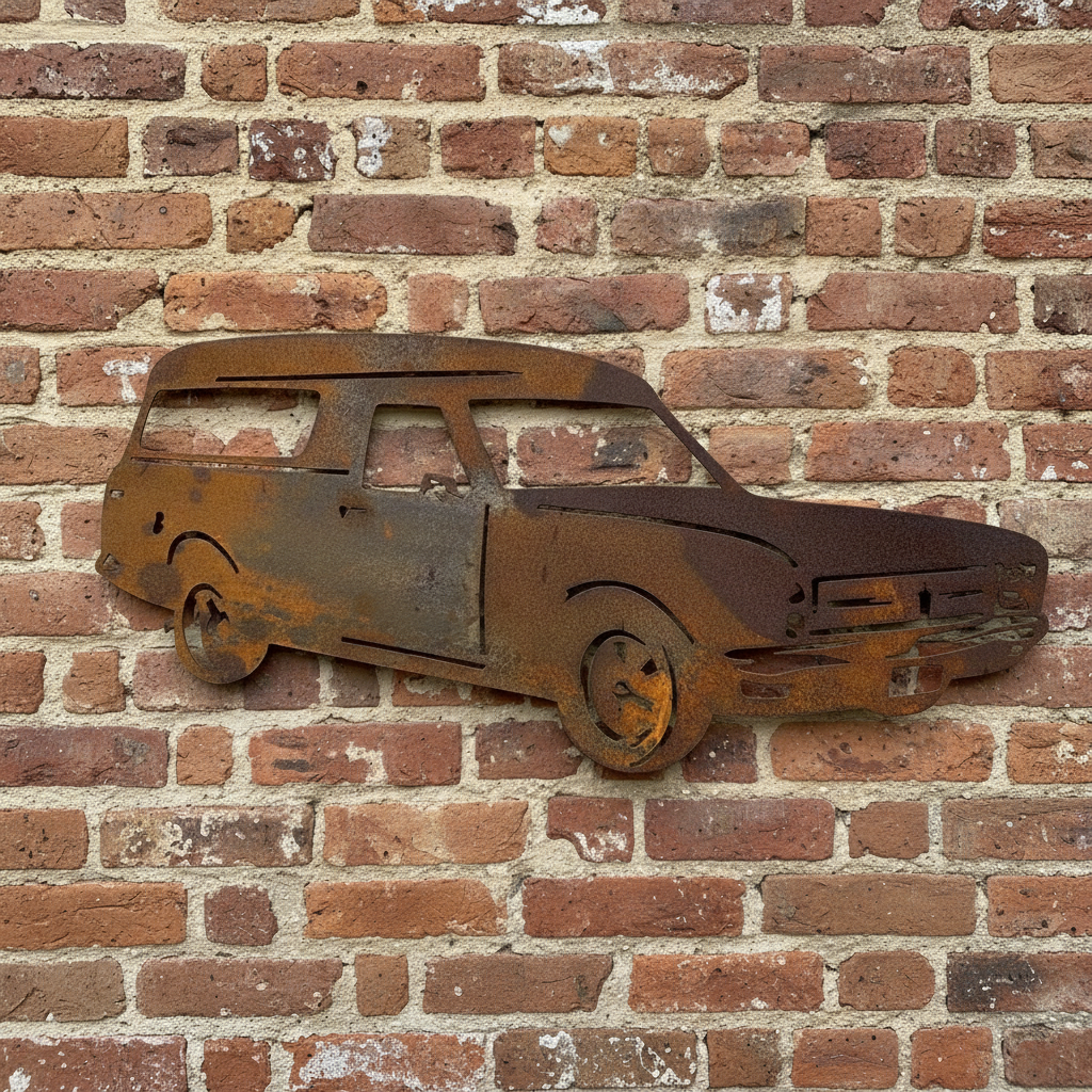 HT Holden Panel Van Metal Wall Art