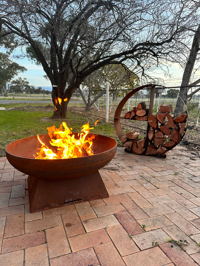 Contemporary Shallow Bowl Fire Pit