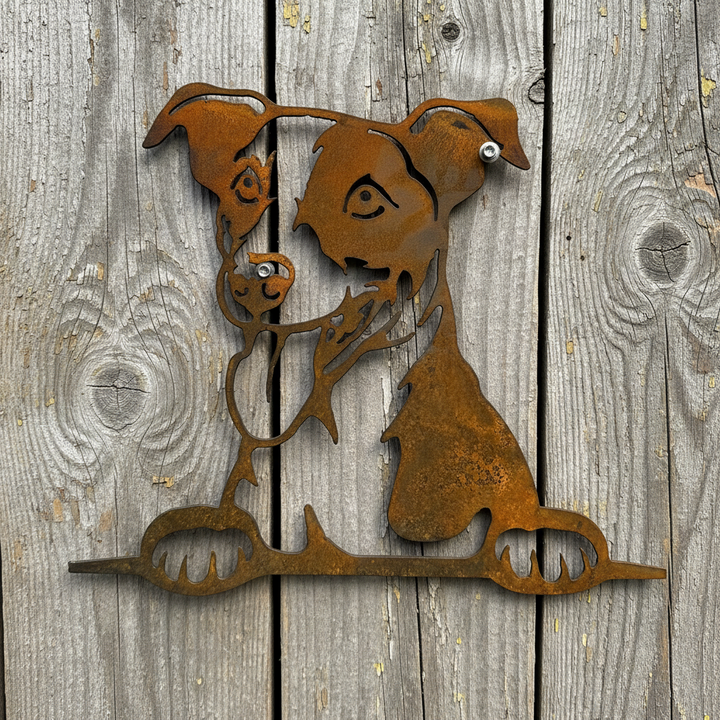 Jack Russel Terrier - Dog Memorial Plaque - Metal Art