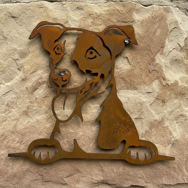 Jack Russel Terrier - Dog Memorial Plaque - Metal Art