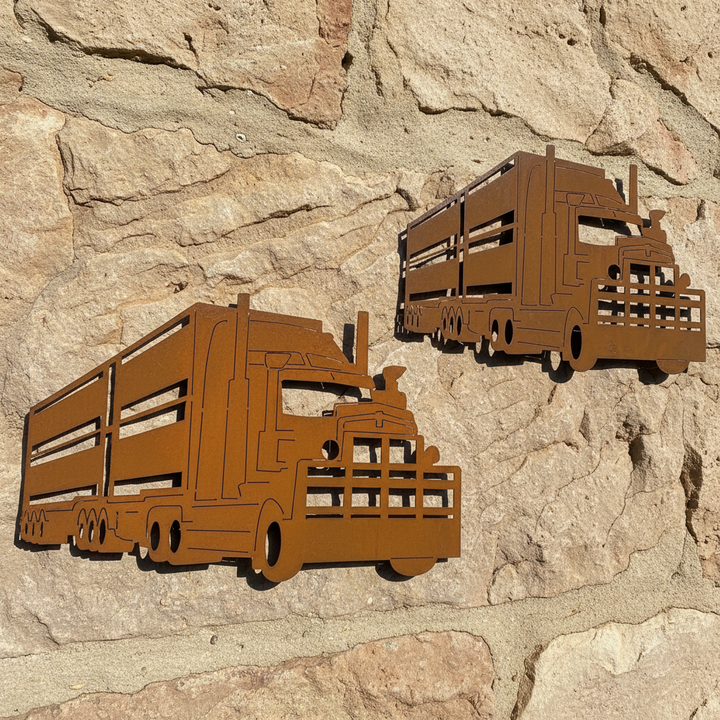 Kenworth Cattle Truck Metal Wall Art