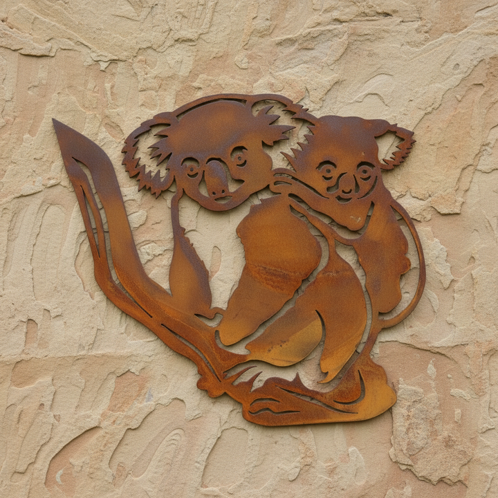 Koala and Baby Metal Wall Art nd274