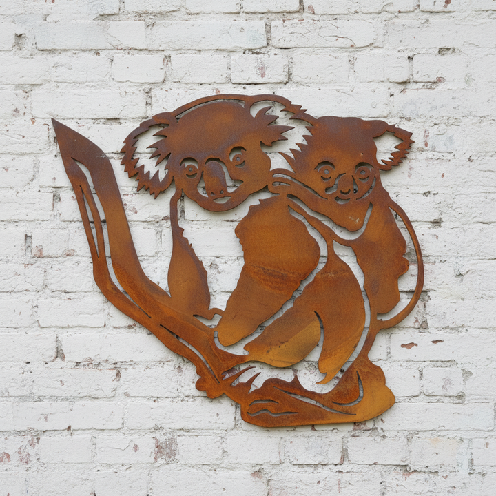 Koala and Baby Metal Wall Art nd274