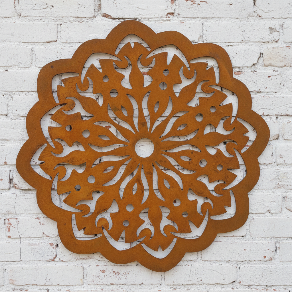 Mandala design A Metal Wall Art