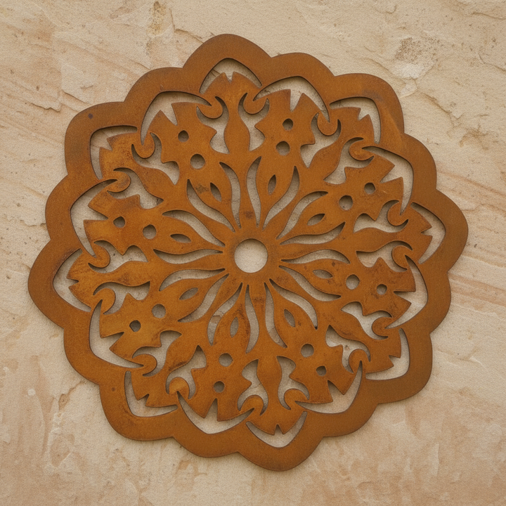 Mandala design A Metal Wall Art