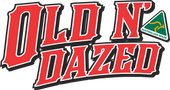 Old n Dazed Logo Red, black and white colours