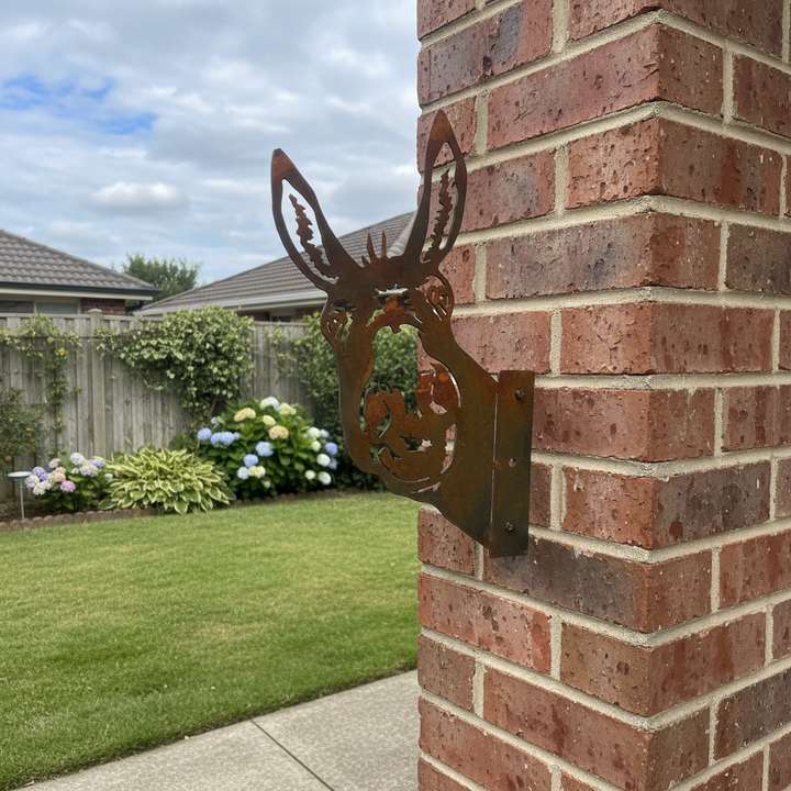 Peek a Boo Donkey - Metal Animal Garden Art