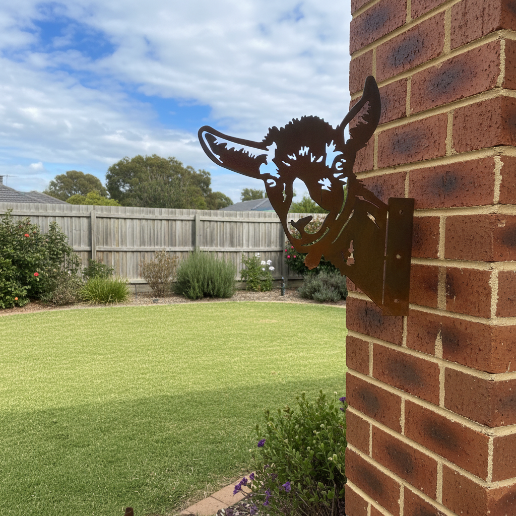 Peek a Boo Goat - Metal Animal Garden Art