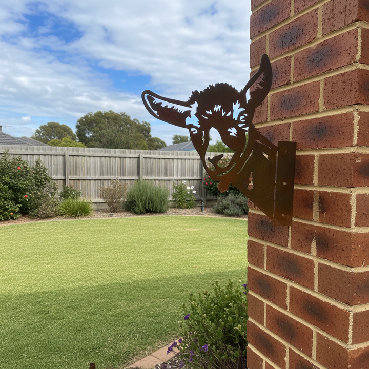 Peek a Boo Goat - Metal Animal Garden Art