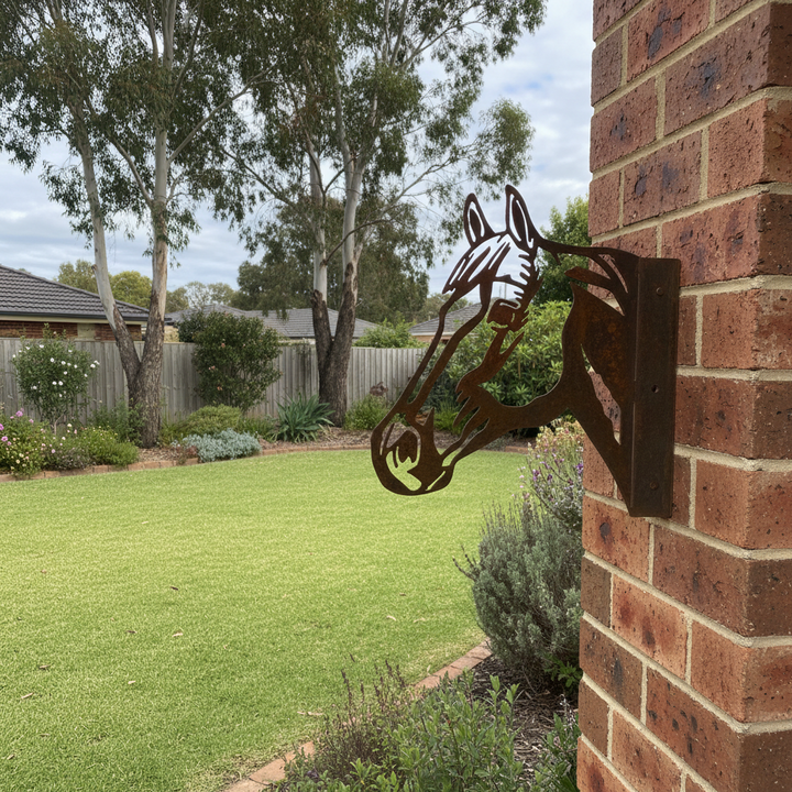 Peek a Boo Horse - Metal Animal Garden Art