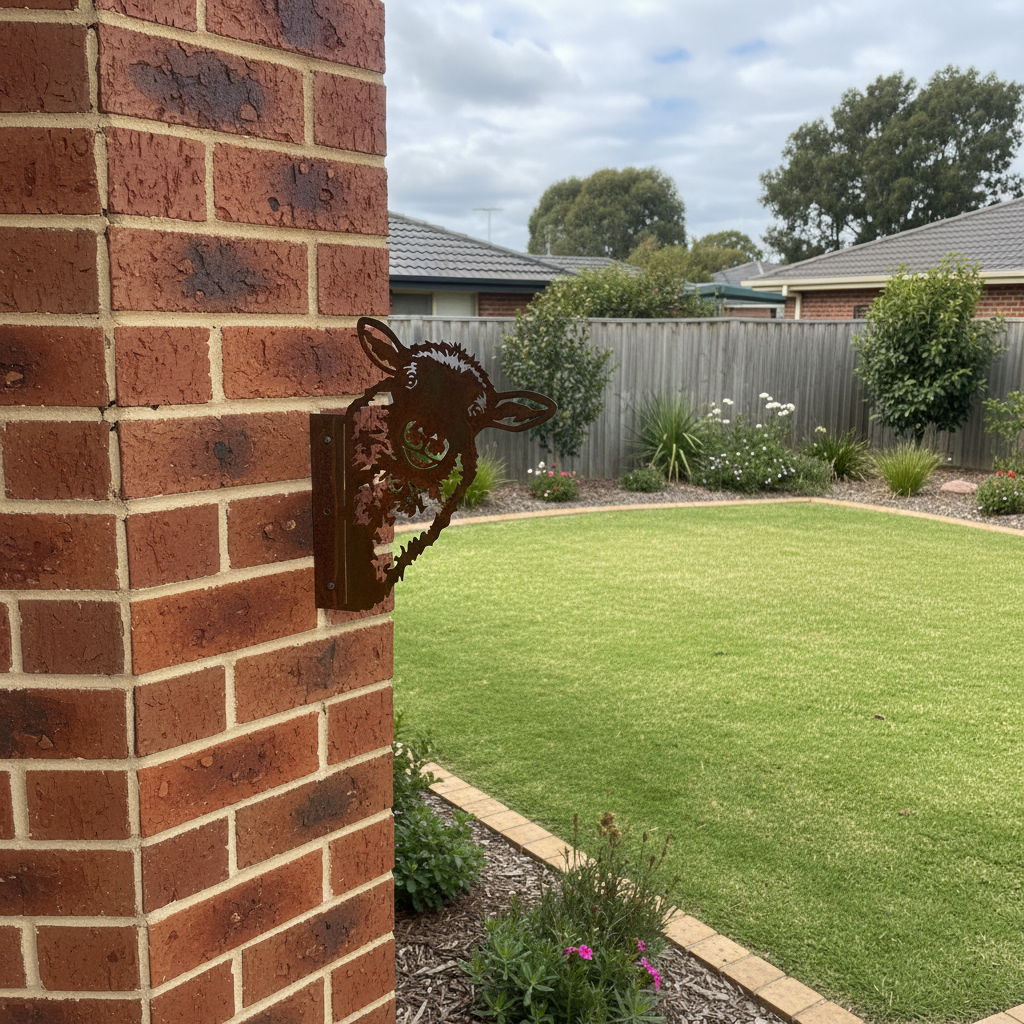 Peek a Boo Sheep - Metal Animal Garden Art