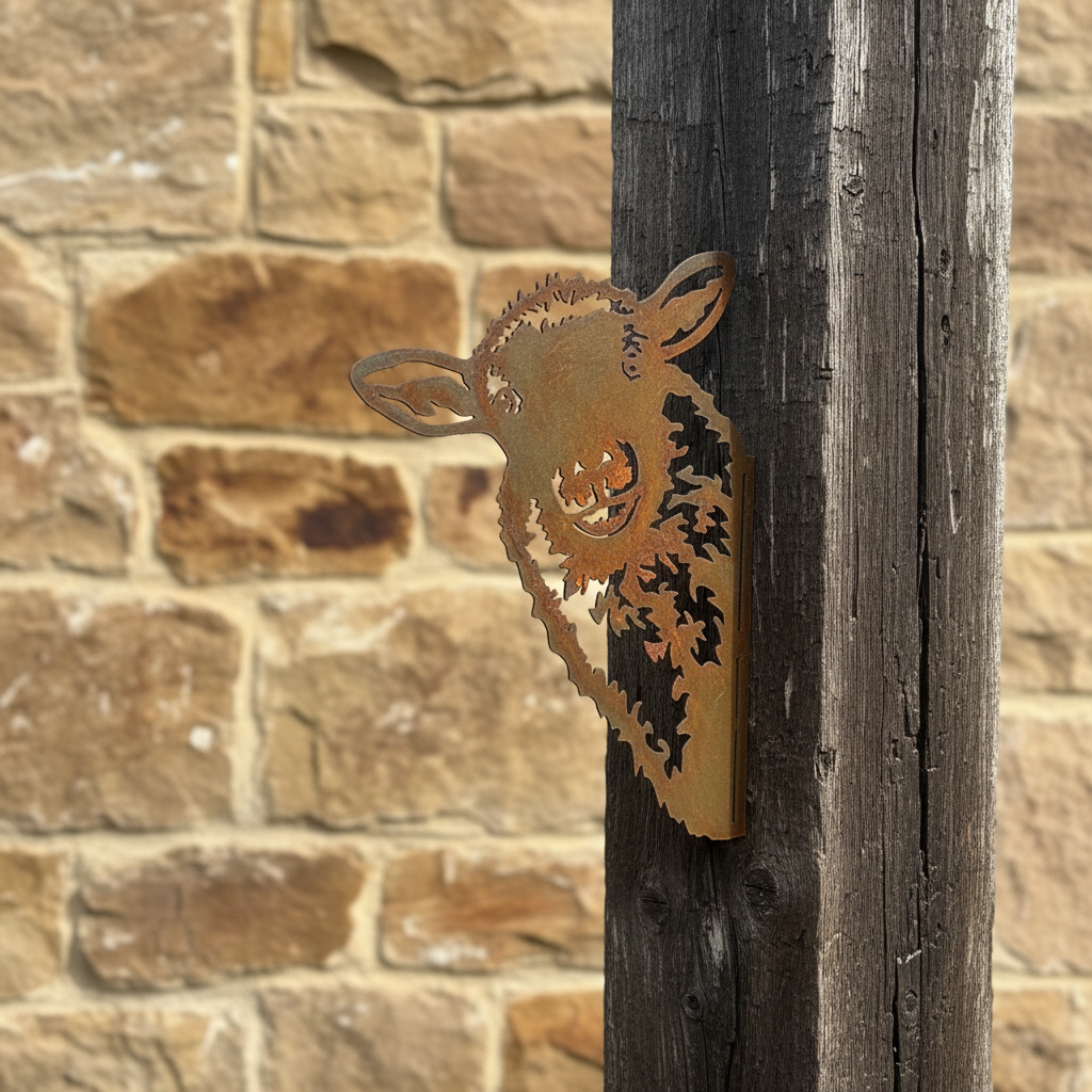 Peek a Boo Sheep - Metal Animal Garden Art