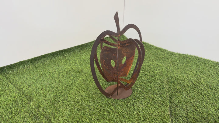 3d Apples Small Sizes(3 sizes available) Metal Garden Art