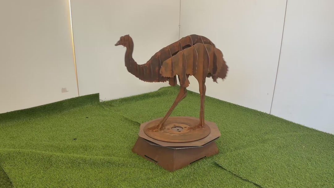 Outback Strider – Australian Metal Emu Sculpture